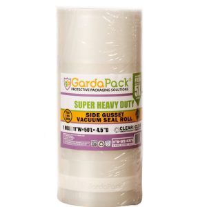 GardaPack® Super Heavy-Duty 11"x50'x4.5” All-Clear 5 Mil Expandable Vacuum Seal Roll (1 Pack)